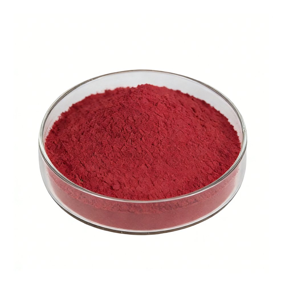 Deep rosy red Red Beet Powder fine powder detail