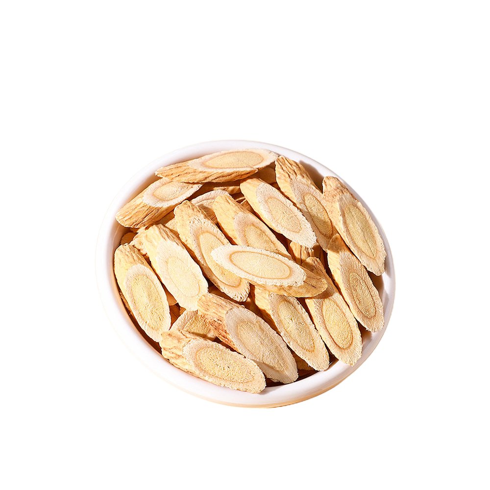Astragalus membranaceus root herbal extract macro photography