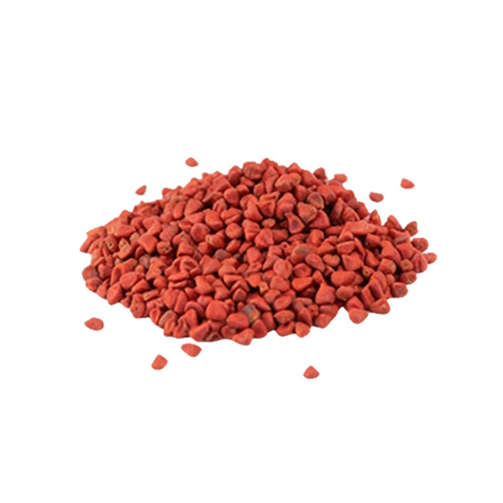 Annatto Seed fine powder macro photography