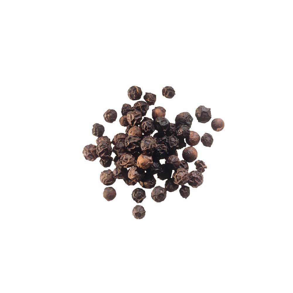 Piper nigrum black pepper powder macro photography
