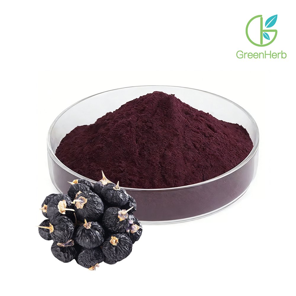 Purple fine Black Goji Berry Powder detail
