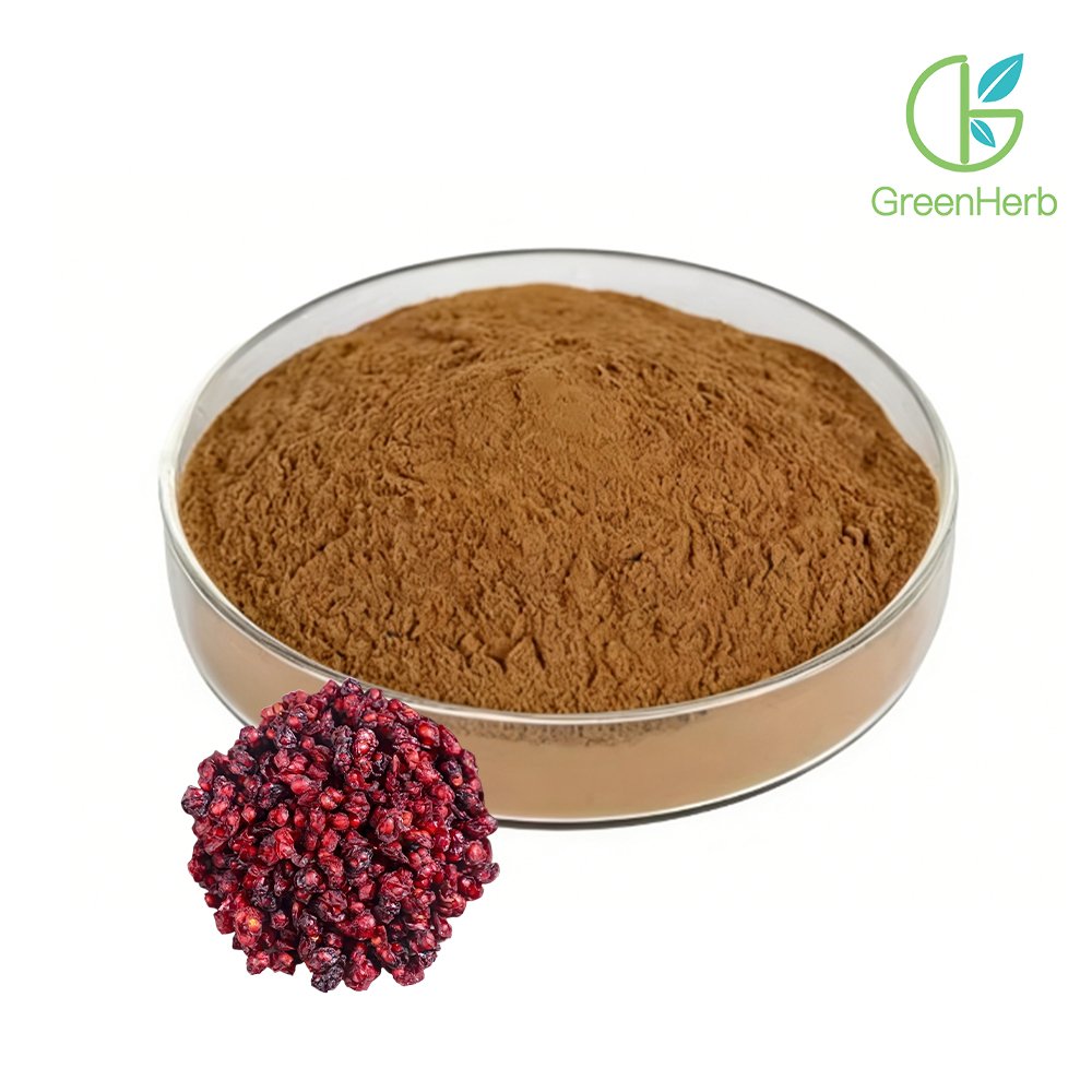 Reddish brown Schisandra Extract fine powder detail