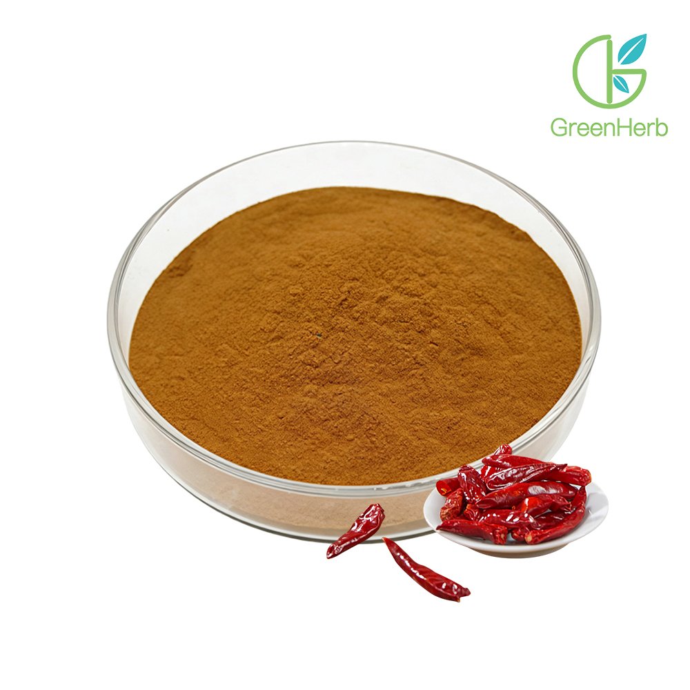 Chili Pepper Extract close-up orange-red texture detail